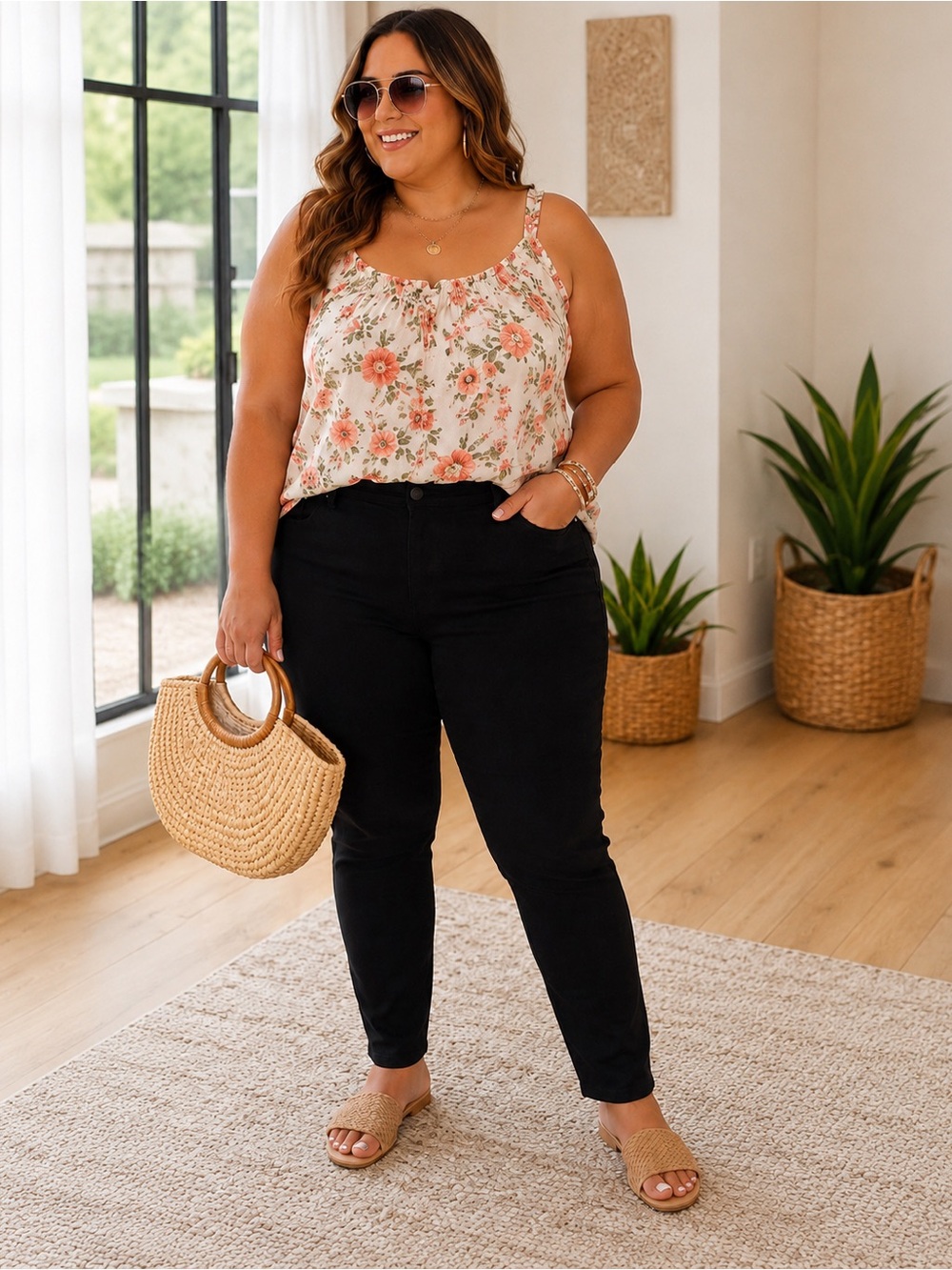 Penningtons In Every Story Black Fitted Pants | Size 18 | Plus Size Essential